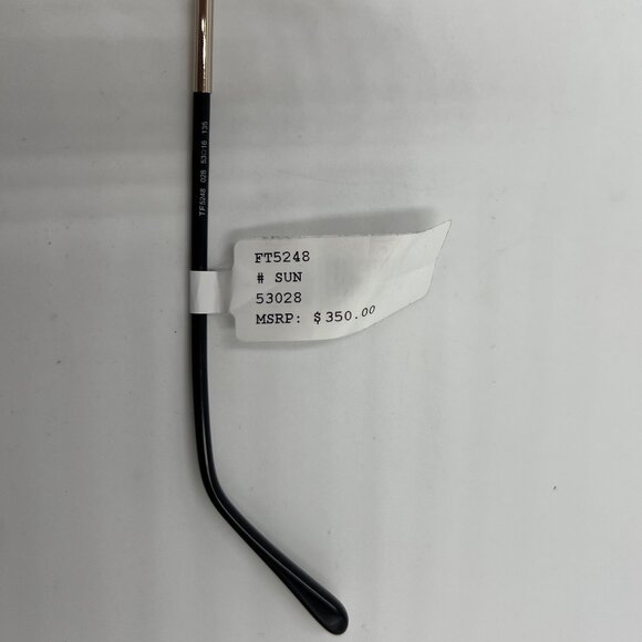 TOM FORD TF5248 028 Gold Black Butterfly Shape Demo Lens Eyeglasses - Picture 5 of 8